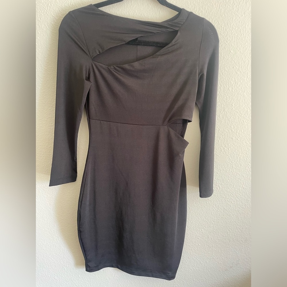 Black bodycon mini dress - Size S